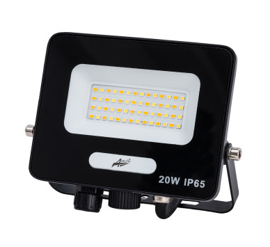 ΠΡΟΒΟΛΕΑΣ LED 20W 230V CCT ΚΑΙ ΓΙΑ ΑΝΙΧΝΕΥΤΗ ΚΙΝΗΣΗΣ IP65 ΜΑΥΡΟΣ