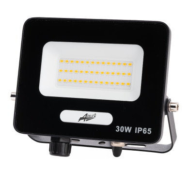 ΠΡΟΒΟΛΕΑΣ LED ΚΑΙ ΓΙΑ ΑΝΙΧΝΕΥΤΗ ΚΙΝΗΣΗΣ 30W 230V 4000K IP65 ΜΑΥΡΟΣ