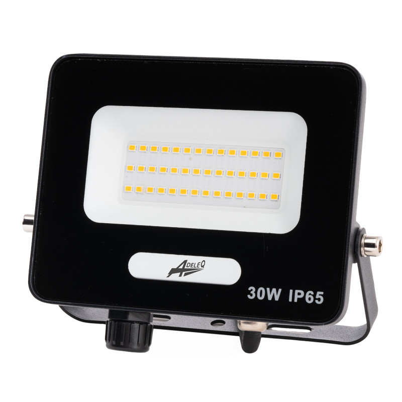 ΠΡΟΒΟΛΕΑΣ LED ΚΑΙ ΓΙΑ ΑΝΙΧΝΕΥΤΗ ΚΙΝΗΣΗΣ 30W 230V 4000K IP65 ΜΑΥΡΟΣ