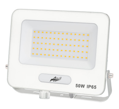 ΠΡΟΒΟΛΕΑΣ LED ΚΑΙ ΓΙΑ ΑΝΙΧΝΕΥΤΗ ΚΙΝΗΣΗΣ 50W 230V 6200K IP65 ΛΕΥΚΟΣ