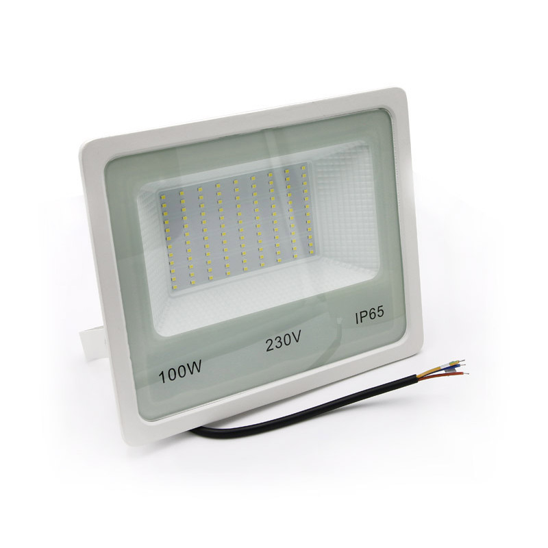 ΠΡΟΒΟΛΕΑΣ LED-SMD 100W 230V 3000K IP65 ΛΕΥΚΟΣ