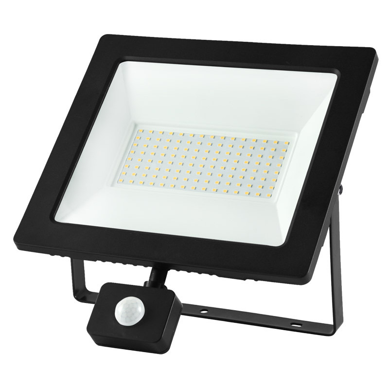 ΠΡΟΒΟΛΕΑΣ LED SMD 100W ΜΕ ΑΝΙΧΝΕΥΤΗ ΚΙΝΗΣΗΣ 4100K IP65 ΜΑΥΡΟΣ