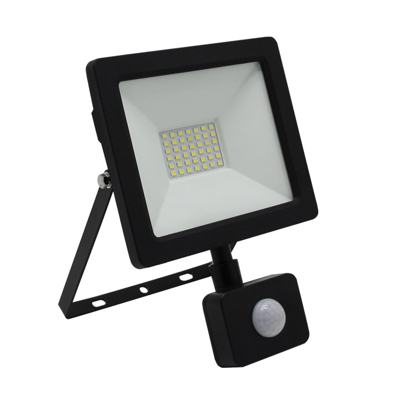 ΠΡΟΒΟΛΕΑΣ LED-SMD 30W ΜΕ ΑΝΙΧΝΕΥΤΗ ΚΙΝΗΣΗΣ 4100K IP65 ΜΑΥΡΟΣ