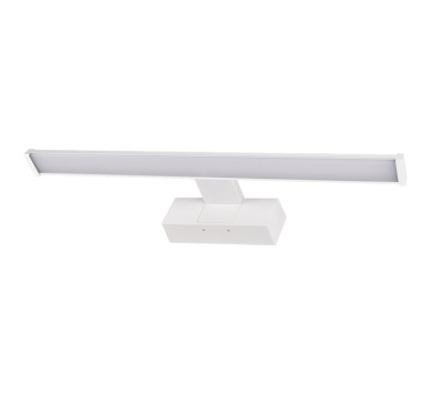 ΦΩΤΙΣΤΙΚΟ LED ΛΟΥΤΡΟΥ ΑΛΟΥΜΟΥΜΙΟΥ &PC 40cm 8W IP44 4000K ΛΕΥΚΟ ΜΕ ΒΑΣΗ