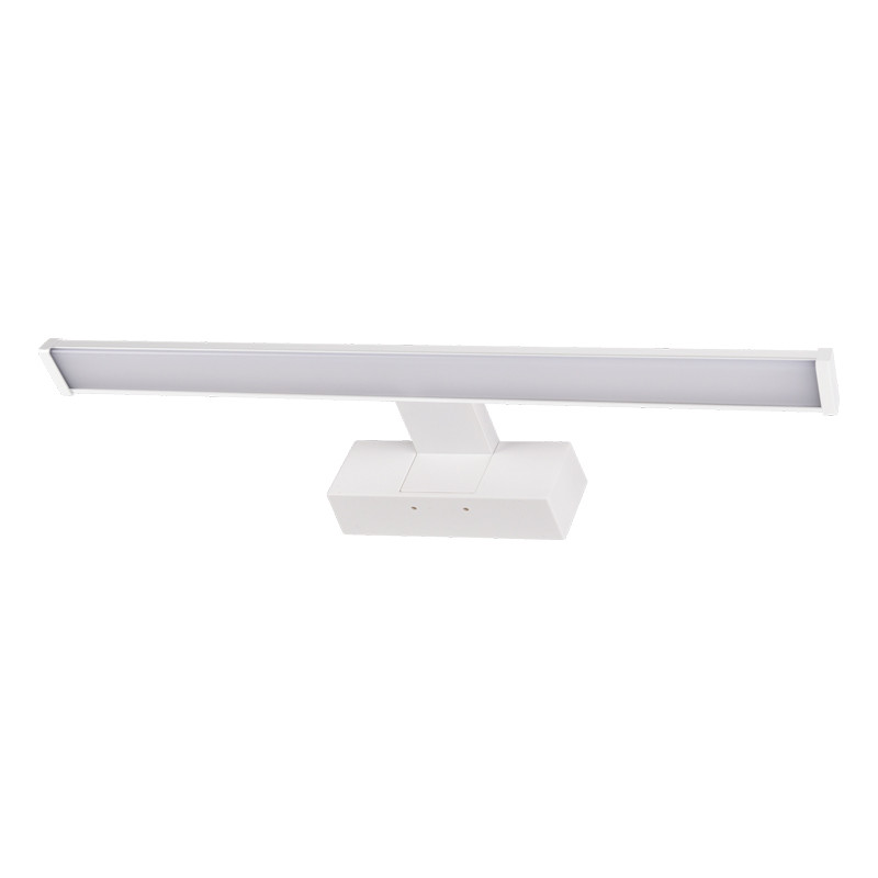 ΦΩΤΙΣΤΙΚΟ LED ΛΟΥΤΡΟΥ ΑΛΟΥΜΟΥΜΙΟΥ &PC 40cm 8W IP44 4000K ΛΕΥΚΟ ΜΕ ΒΑΣΗ