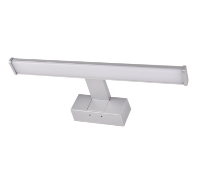 ΦΩΤΙΣΤΙΚΟ LED ΛΟΥΤΡΟΥ ΑΛΟΥΜ.&PC 40cm 8W IP44 4000K ΣΑΤΙΝΕ ΜΕ ΒΑΣΗ