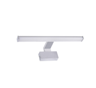 LED ΦΩΤΙΣΤΙΚΟ ΛΟΥΤΡΟΥ ΑΛΟΥΜΙΝΙΟ&PC 40cm 8W IP44 CCT ΣΑΤΙΝΕ