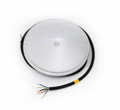 LED ΛΑΜΠΑ ΠΙΣΙΝΑΣ ΡΗΤΙΝΗΣ 30W 12VDC IP68 RGB&W ΜΕ 5ΑΓΩΓΟΥΣ ΓΙΑ CON