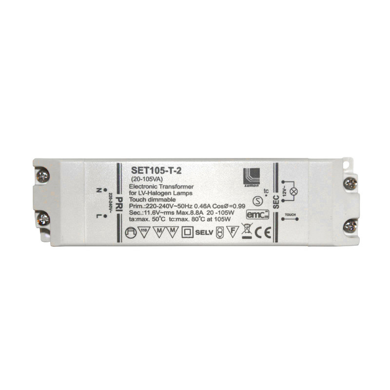 ΗΛΕΚΤΡΟΝΙΚΟΣ ΜΕΤΑΣΧΗΜΑΤΙΣΤΗΣ ΜΕ DIMMER ΑΦΗΣ 240/12V AC 20-105W