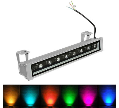 ΠΡΟΒΟΛΕΑΣ LED ΕΠΙΜ.0,5Μ 9W 230V 15° RGB IP65 ΕΝΣΩΜ.CONTR. ΑΛΟΥΜ