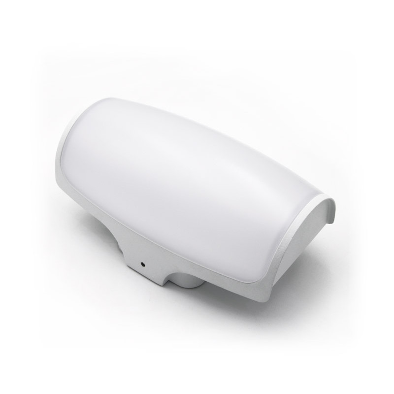 LED ΑΠΛΙΚΑ ΑΛΟΥΜΙΝΙΟΥ ΟΡΘΟΓΩΝΙΑ ΟΒΑΛ 12W 3000K ΙΡ54 ΛΕΥΚΗ