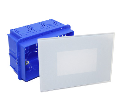 LED ΦΩΤΙΣΤΙΚΟ ΑΛΟΥΜΙΝΙΟΥ ΧΩΝΕΥΤΟ 4W 230V CCT ΓΥΑΛΙ ΛΕΥΚΟ