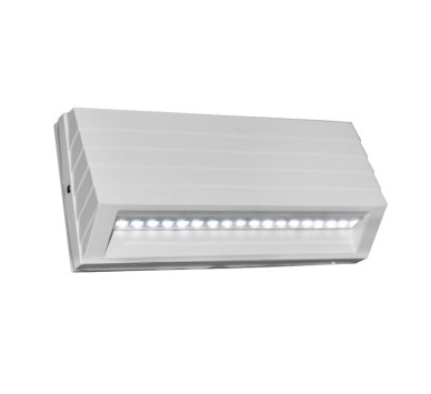 LED ΦΩΤΙΣΤΙΚΟ ΑΛΟΥΜΙΝΙΟΥ ΕΞΩΤΕΡΙΚΟ ΚΥΡΤΟ 3.2W ΨΥΧΡΟ ΛΕΥΚΟ