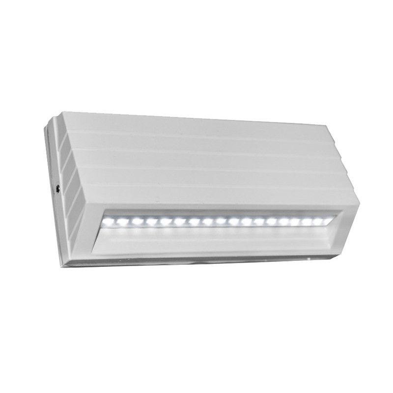 LED ΦΩΤΙΣΤΙΚΟ ΑΛΟΥΜΙΝΙΟΥ ΕΞΩΤΕΡΙΚΟ ΚΥΡΤΟ 3.2W ΨΥΧΡΟ ΛΕΥΚΟ