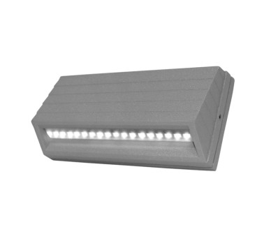 LED ΦΩΤΙΣΤ. ΑΛΟΥΜΙΝΙΟΥ ΕΞΩΤΕΡΙΚΟ ΚΥΡΤΟ 3.2W ΨΥΧΡΟ ΓΚΡΙ