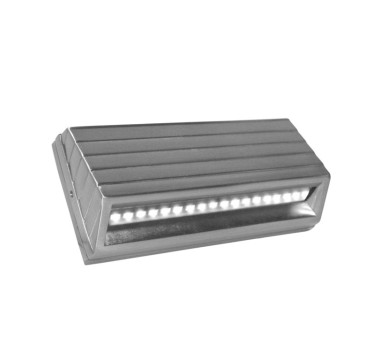 LED ΦΩΤΙΣΤΙΚΟ ΑΛΟΥΜΙΝΙΟΥ ΕΞΩΤΕΡΙΚΟ ΚΥΡΤΟ 3.2W ΨΥΧΡΟ ΣΑΤΙΝΕ