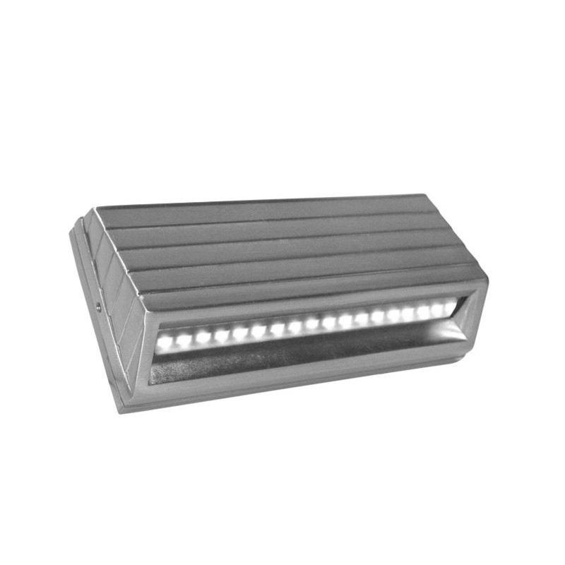 LED ΦΩΤΙΣΤΙΚΟ ΑΛΟΥΜΙΝΙΟΥ ΕΞΩΤΕΡΙΚΟ ΚΥΡΤΟ 3.2W ΨΥΧΡΟ ΣΑΤΙΝΕ