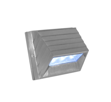 LED ΦΩΤΙΣΤΙΚΟ ΑΛΟΥΜΙΝΙΟΥ ΕΞΩΤΕΡΙΚΟ ΚΥΡΤΟ 1W ΜΠΛΕ ΣΑΤΙΝΕ