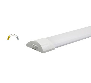 LED ΦΩΤΙΣΤΙΚΟ ΟΒΑΛ PC.120cm 36WCCT ΜΕ ΔΙΑΚΟΠΤΗ ON/OFF ΛΕΥΚΟ