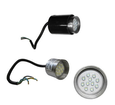 LED ΣΠΟΤ ΑΛΟΥΜΙΝΙΟΥ ΔΙΑΔΡOMOY ΧΩΝΕΥΤΟ ΜΕ ΚΟΥΤΙ 0.4W 230V ΜΠΛΕ