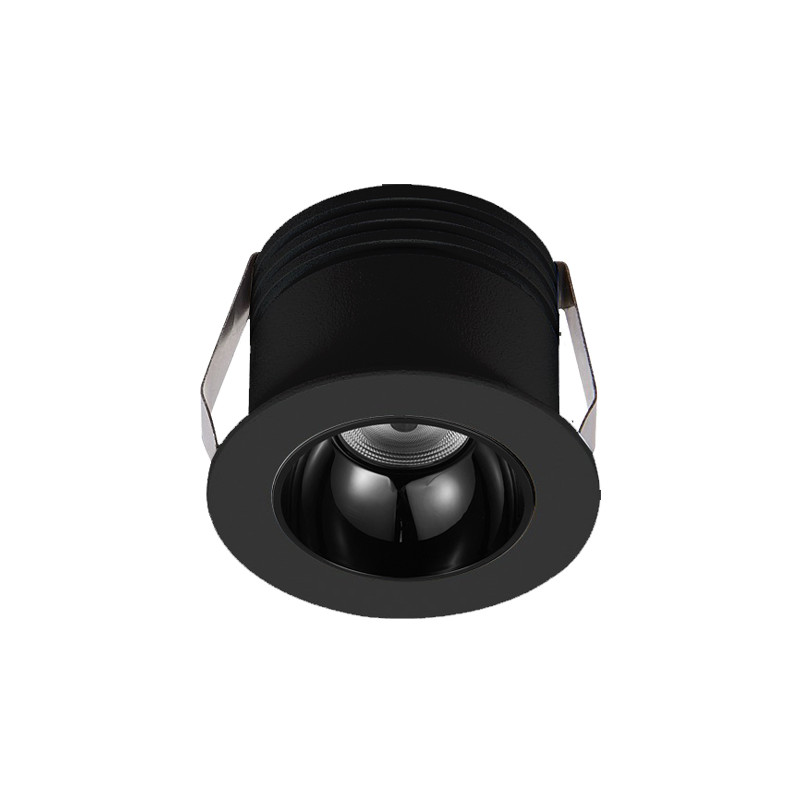 LED ΣΠΟΤ ΧΩΝΕΥΤΟ ΑΛΟΥΜΙΝΙΟΥ 3W 50° 230V 4000K ΜΑΥΡΟ