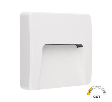 LED ΦΩΤΙΣΤΙΚΟ PC ΕΠΙΤΟΙΧΟ ΕΜΜΕΣOY ΤΕΤΡΑΓΩΝΟ 3W CCT IP65 ΛΕΥΚΟ