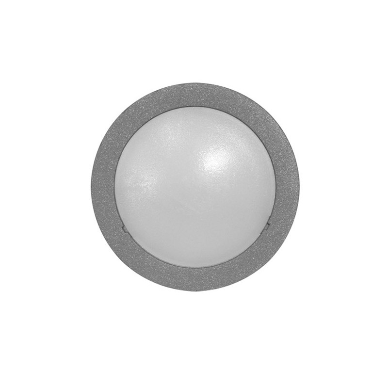 LED ΦΩΤΙΣΤΙΚΟ ΑΛΟΥΜΙΝΙΟΥ ΕΠΙΤΟΙΧΟ ΣΤΡΟΓΓΥΛΟ 0.7W ΜΠΛΕ ΓΚΡΙ