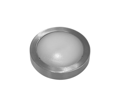 LED ΦΩΤΙΣΤΙΚΟ ΑΛΟΥΜΙΝΙΟΥ ΕΠΙΤΟΙΧO ΣΤΡΟΓΓΥΛΟ 0.7W ΨΥΧΡΟ ΣΑΤΙΝΕ