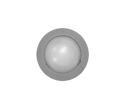 LED ΦΩΤΙΣΤIKO ΑΛΟΥΜΙΝΙΟΥ ΕΠΙΤΟΙΧΟ ΣΤΡΟΓΓΥΛΟ 0.3W ΨΥΧΡΟ ΓΚΡΙ