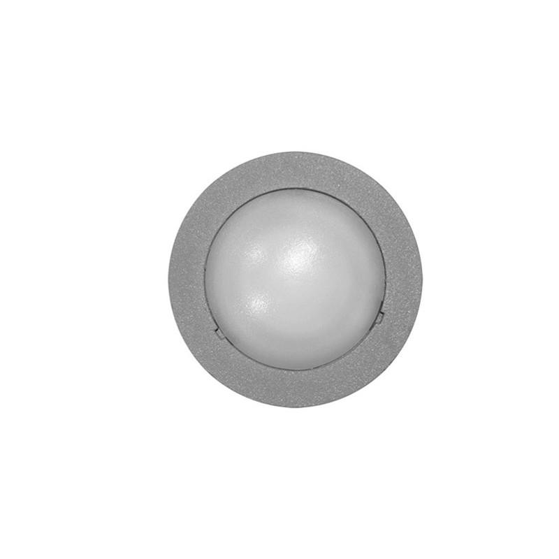 LED ΦΩΤΙΣΤIKO ΑΛΟΥΜΙΝΙΟΥ ΕΠΙΤΟΙΧΟ ΣΤΡΟΓΓΥΛΟ 0.3W ΨΥΧΡΟ ΓΚΡΙ