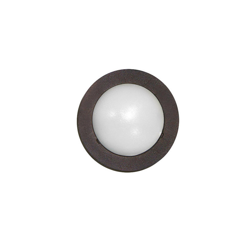 LED ΦΩΤΙΣΤIKO ΑΛΟΥΜΙΝΙΟΥ ΕΠΙΤΟΙΧΟ ΣΤΡΟΓΓΥΛΟ 0.3W ΨΥΧΡΟ ΣΚΟΥΡΙΑ