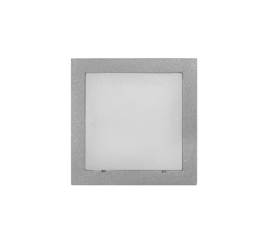 LED ΦΩΤΙΣΤΙΚΟ ΑΛΟΥΜΙΝΙΟΥ ΕΠΙΤΟΙΧΟ TETΡΑΓΩΝΟ 1W ΜΠΛΕ ΓΚΡΙ