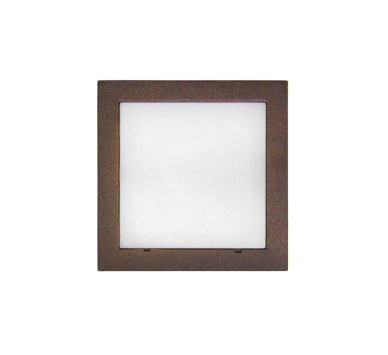 LED ΦΩΤΙΣΤΙΚΟ ΑΛΟΥΜΙΝΙΟΥ ΕΠΙΤΟΙΧΟ TETΡΑΓΩΝΟ 1W ΘΕΡΜΟ ΣΚΟΥΡΙΑ