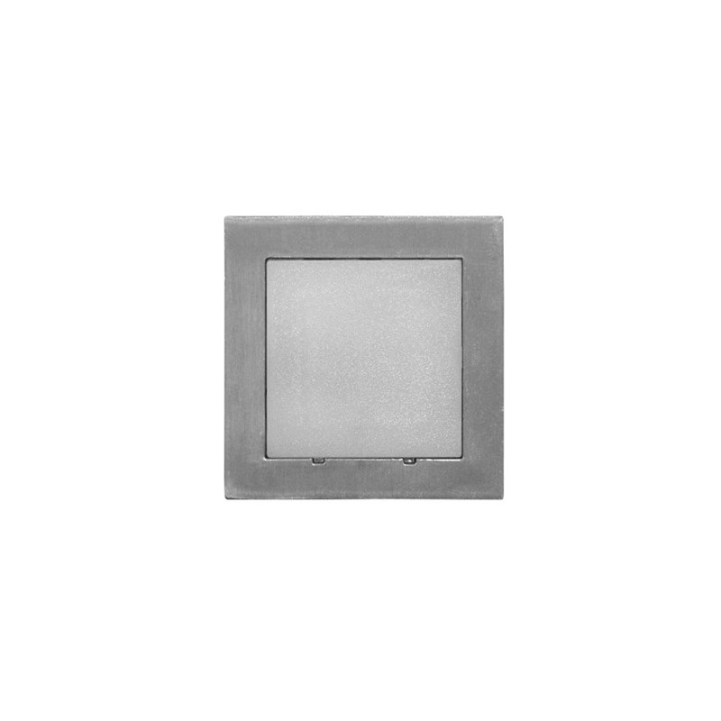 LED ΦΩΤΙΣΤΙΚΟ ΑΛΟΥΜΙΝΙΟΥ ΕΠΙΤΟΙΧΟ TETΡΑΓΩΝΟ 0.6W ΜΠΛΕ ΣΑΤΙΝΕ