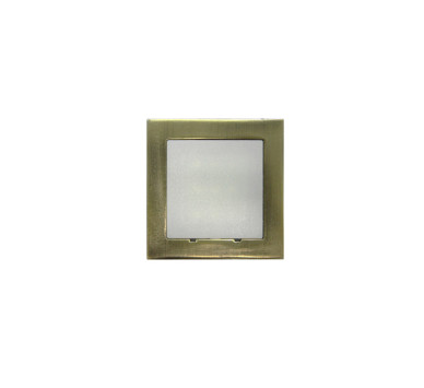 LED ΦΩΤΙΣΤΙΚΟ ΑΛΟΥΜΙΝΙΟΥ ΕΠΙΤΟΙΧΟ TETΡΑΓΩΝΟ 0.6W ΨΥΧΡΟ ΑΝΤΙΚΕ