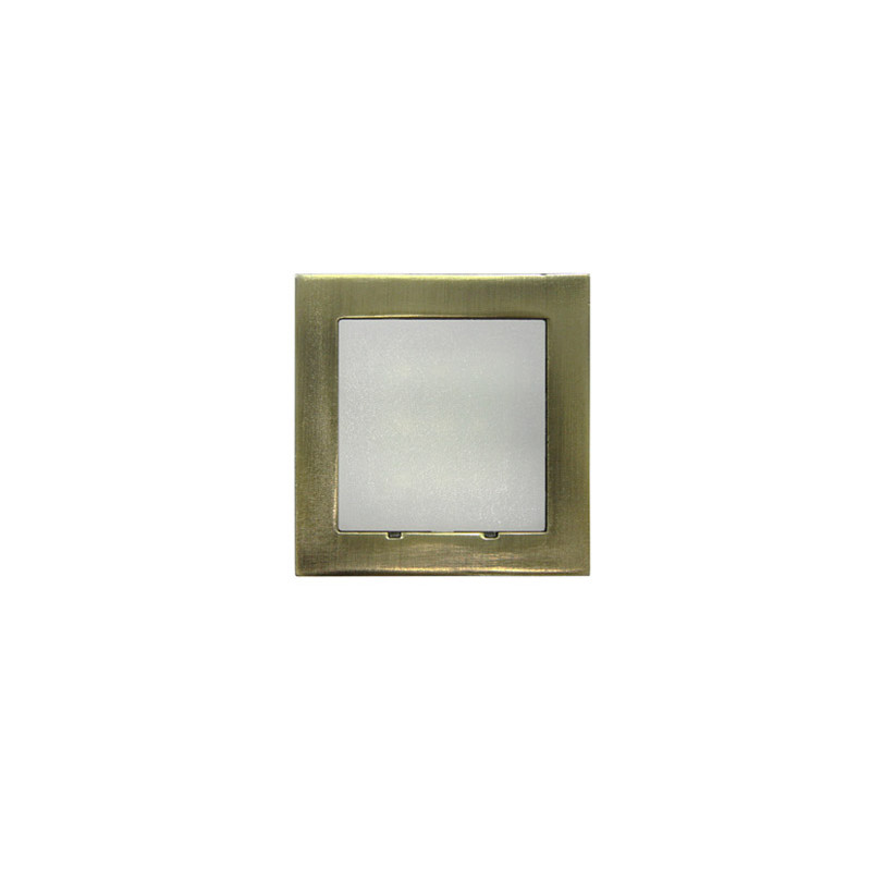 LED ΦΩΤΙΣΤΙΚΟ ΑΛΟΥΜΙΝΙΟΥ ΕΠΙΤΟΙΧΟ TETΡΑΓΩΝΟ 0.6W ΨΥΧΡΟ ΑΝΤΙΚΕ