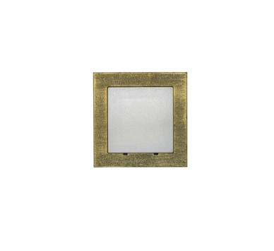 LED ΦΩΤΙΣΤΙΚΟ ΑΛΟΥΜΙΝΙΟΥ ΕΠΙΤΟΙΧO TETΡΑΓΩΝΟ 0.6W ΨΥΧΡΟ ΡΟΥΣΤΙΚ