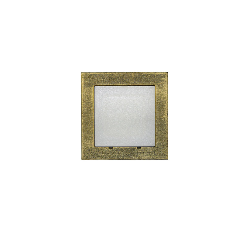 LED ΦΩΤΙΣΤΙΚΟ ΑΛΟΥΜΙΝΙΟΥ ΕΠΙΤΟΙΧO TETΡΑΓΩΝΟ 0.6W ΨΥΧΡΟ ΡΟΥΣΤΙΚ