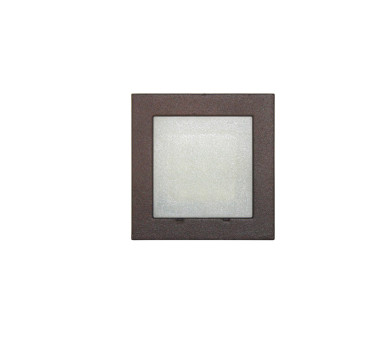 LED ΦΩΤΙΣΤΙΚΟ ΑΛΟΥΜΙΝΙΟΥ ΕΠΙΤΟΙΧΟ TETΡΑΓΩΝΟ 0.6W ΨΥΧΡΟ ΣΚΟΥΡΙΑ