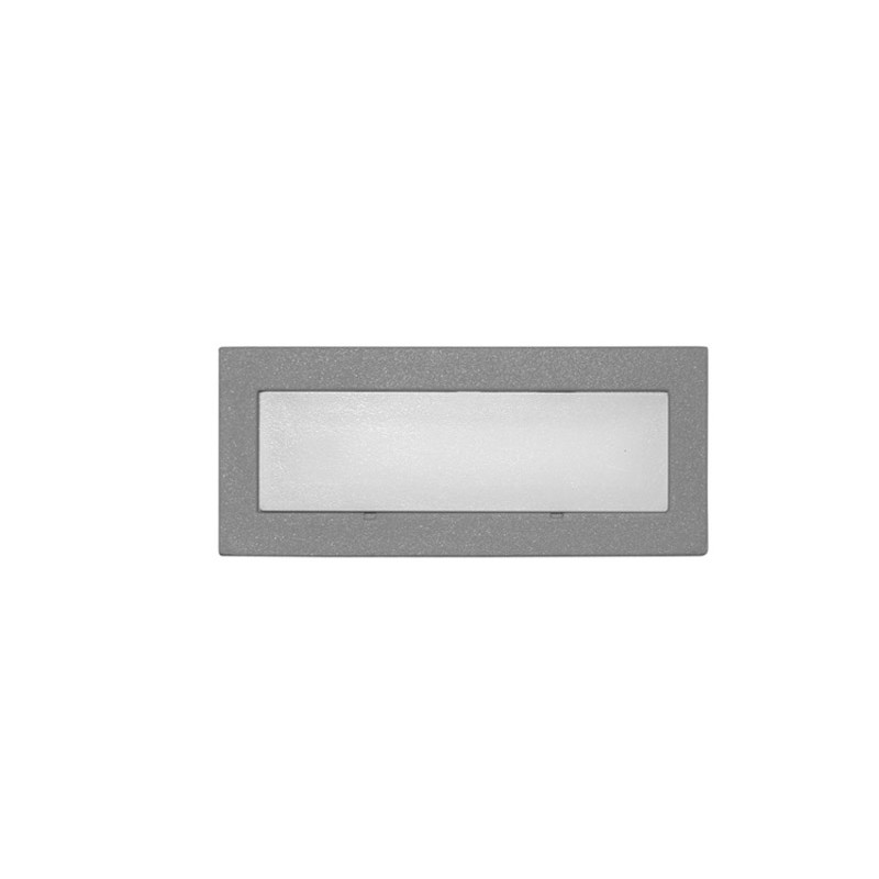 LED ΦΩΤΙΣΤΙΚΟ ΑΛΟΥΜΙΝΙΟΥ ΕΠΙΤΟΙΧΟ ΟΡΘΟΓΩΝΙΟ 1W ΜΠΛΕ ΓΚΡΙ