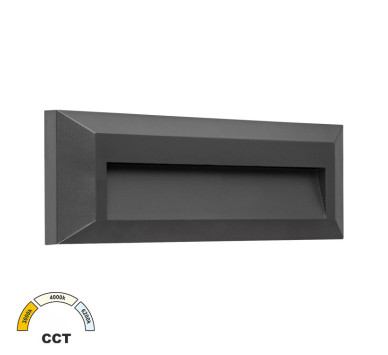 LED ΦΩΤΙΣΤΙΚΟ PC ΕΠΙΤΟΙΧΟ ΕΜΜΕΣΟΥ ΟΡΘΟΓΩΝΙΟ 2W CCT IP65 ΓΡΑΦΙΤΗΣ