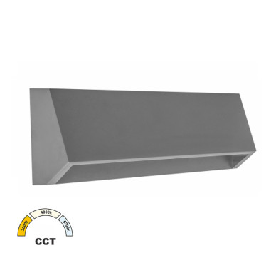LED ΦΩΤΙΣ.PC ΕΠΙΤΟΙΧΟ ΕΜΜΕΣΟΥ ΚΥΡΤΟ ΟΡΘΟΓΩΝΙΟ 4W CCT IP65 ΓΚΡΙ