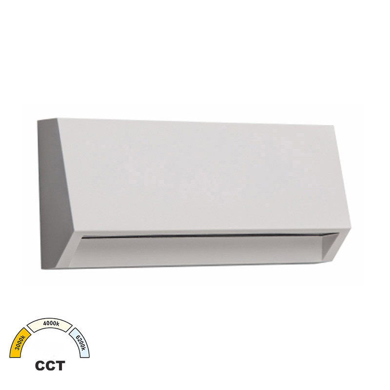 LED ΦΩΤΙΣ.PC ΕΠΙΤΟΙΧΟ ΕΜΜΕΣΟΥ ΚΥΡΤΟ ΟΡΘΟΓΩΝΙΟ 3W CCT IP65 ΛΕΥΚΟ