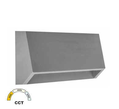 LED ΦΩΤΙΣ.PC ΕΠΙΤΟΙΧΟ ΕΜΜΕΣΟΥ ΚΥΡΤΟ ΟΡΘΟΓΩΝΙΟ 3W CCT IP65 ΓΚΡΙ