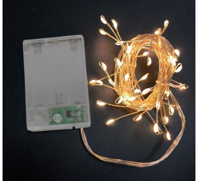 50 MICRO LED ΜΠΑΤΑΡΙΑΣ ΣΤΑΘΕΡΑ ΑΣΗΜΙ ΣΥΡΜΑ ΘΕΡΜΑ ΙΡ20