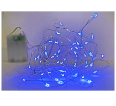 50 MICRO LED ΜΠΑΤΑΡΙΑΣ ΣΤΑΘΕΡΑ ΑΣΗΜΙ ΣΥΡΜΑ ΜΠΛΕ ΙΡ20
