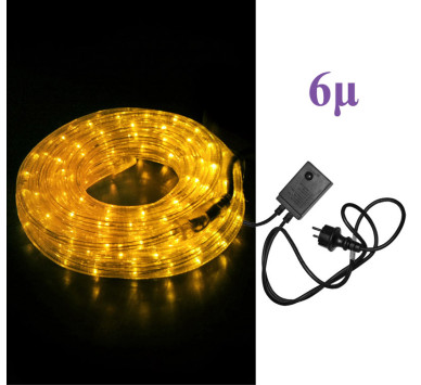 ΦΩΤΟΣΩΛΗΝΑ ΔΙΚΑΝΑΛΗ LED ΚΙΤΡΙΝΗ 6μ ΜΕ ΜΗΧΑΝΙΣΜΟ