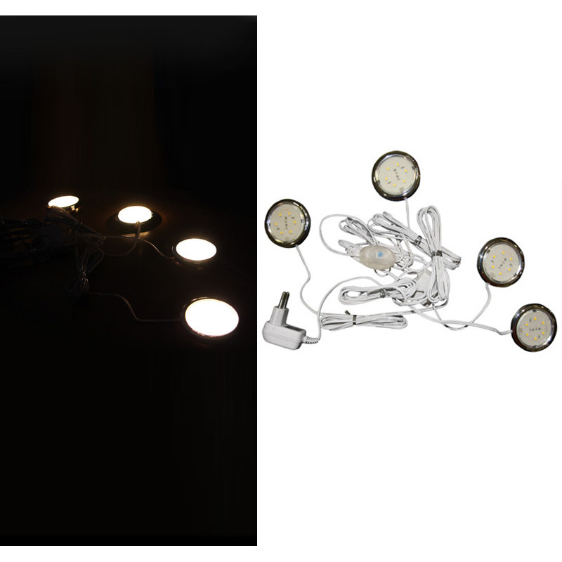 ΣΠΟΤ ΣΕΤ 4 ΤΕΜΑΧΙΑ IP65 ΕΠΙΤΟΙΧΑ 230V 6LED ΘΕΡΜΟ