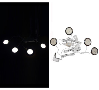 ΣΠΟΤ ΣΕΤ 4 ΤΕΜΑΧΙΑ IP65 ΕΠΙΤΟΙΧΑ 230V 6LED ΨΥΧΡΟ