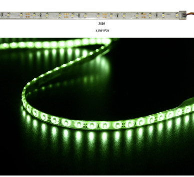 ΤΑΙΝΙΑ LED 5m 12VDC 4.8W/m 2835 60LED/m ΠΡΑΣΙΝΟ IP67 ΣΚΛ